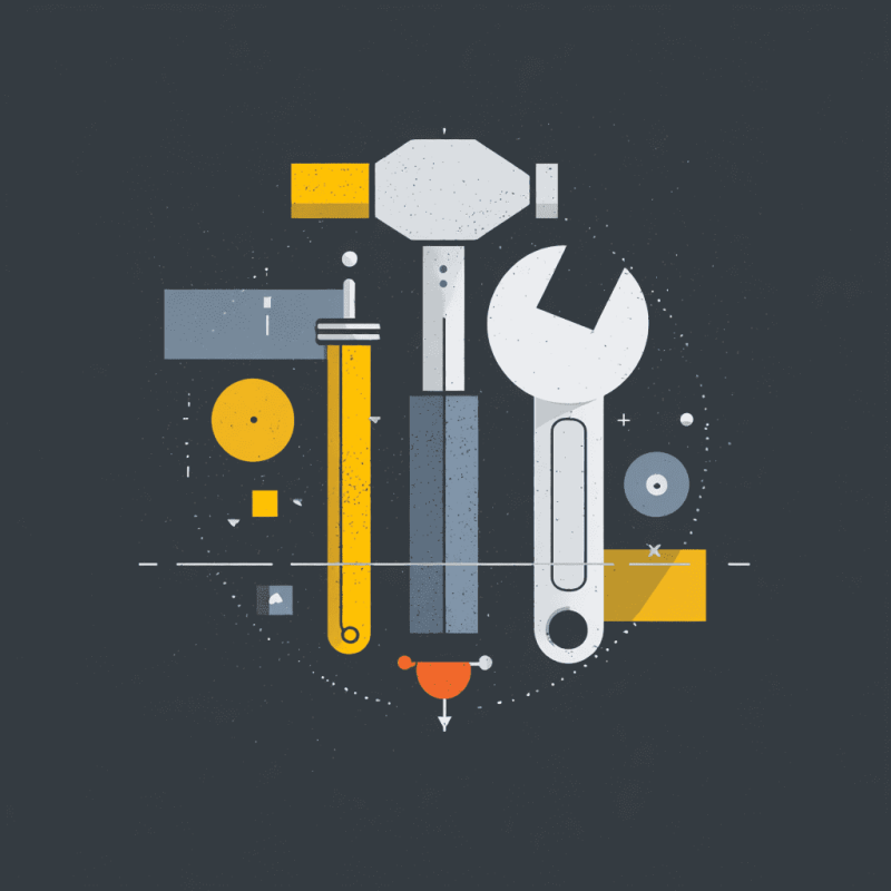 General home repair tools including hammer, screwdriver, and wrench - Concord's Handyman Crew handyman services in Concord NC