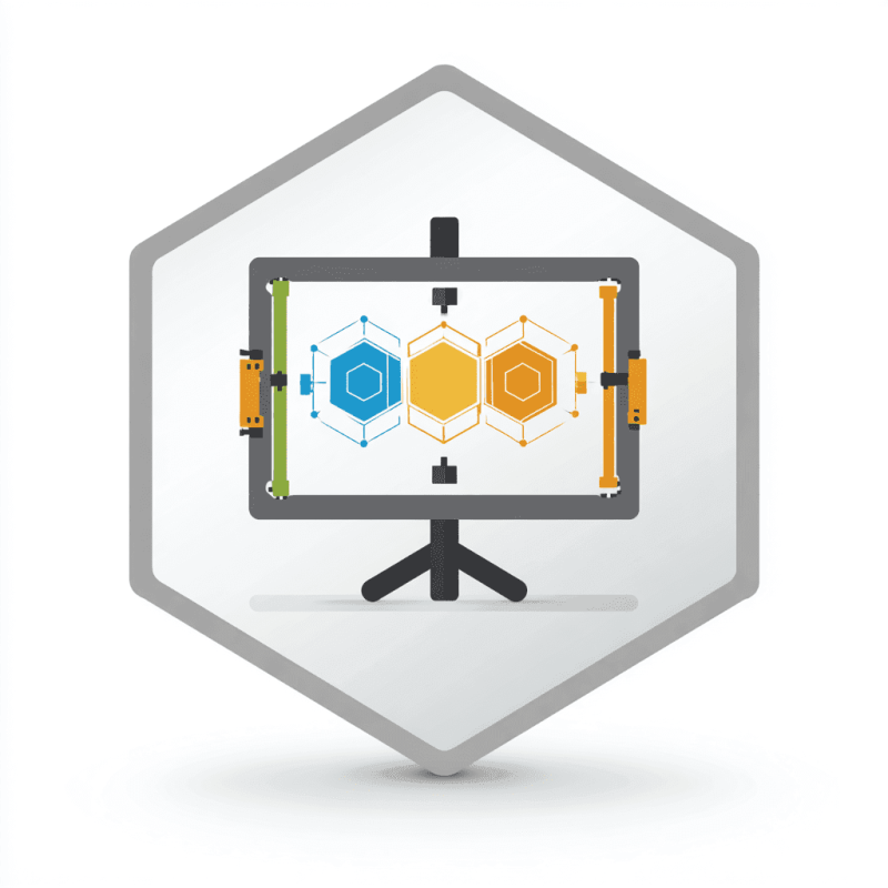 TV wall mounting and monitor installation icon showing professional mounting hardware - Concord's Handyman Crew TV mounting services in Concord NC